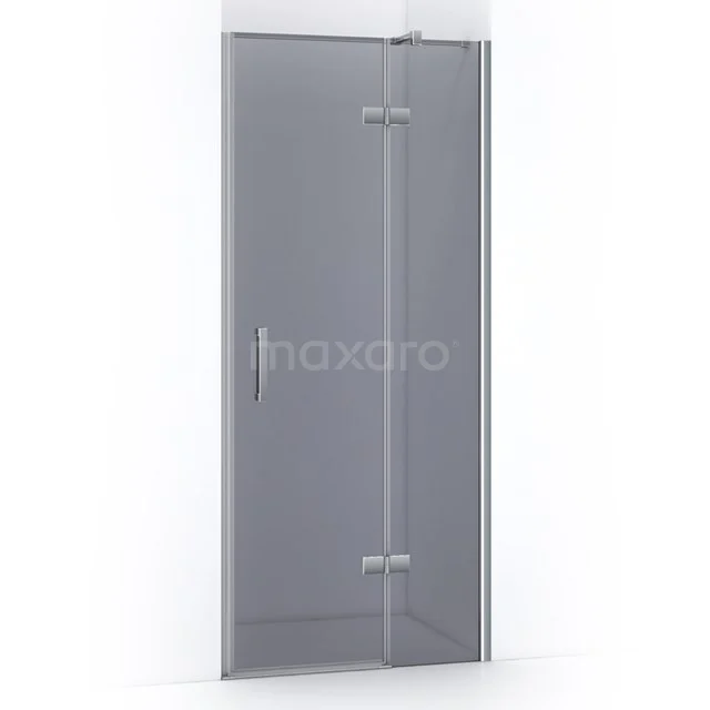 Pearl Duschtür | 80 cm Chrom Rauchglas Drehtür WPB53421C Glas Duschtür, Klarglas, minimalistisches Design, Messingscharniere, perfekt für ein modernes Badezimmer.