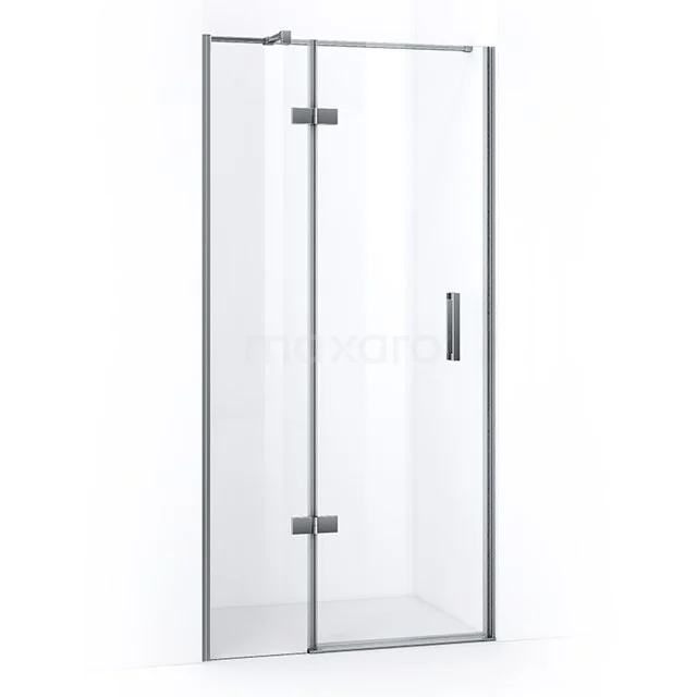 Pearl Duschtür | 100 cm Chrom Klarglas Drehtür WPB64410C Glasdusche mit Chromrahmen, schlankem Design und Drehtürstil, ideal für moderne Bäder.