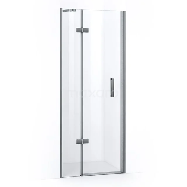 Pearl Duschtür | 80 cm Chrom Klarglas Drehtür WPC53110C GlasduschTür mit Scharnieren in Chrom, elegantes Design, perfekte Ergänzung für ein modernes Badezimmer.