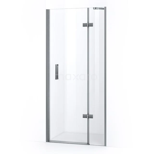 Pearl Duschtür | 90 cm Chrom Klarglas Drehtür WPC63120C Moderne Glastür für die Dusche mit Scharnieren, eleganter Aluminiumrahmen, ideal für eine stilvolle Badezimmergestaltung.