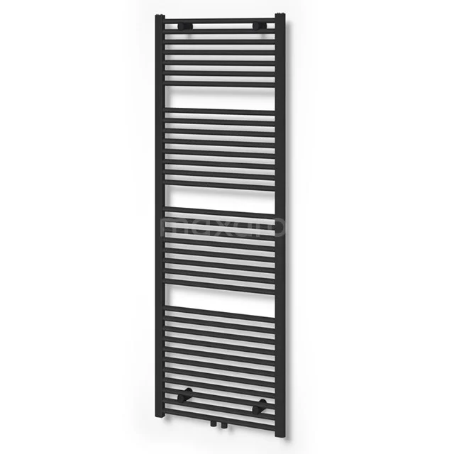 Mars Handdoekradiator | 60x170 cm Mat zwart 875 W att Staal Centrale verwarming DR17-0617SBN