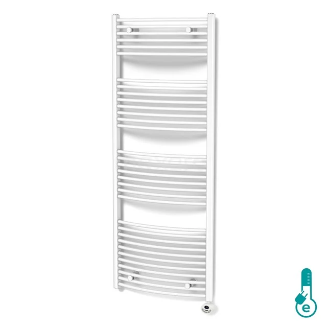 SONNI Verwarmingsstaaf met thermostaat, 600 W, antraciet, elektrisch verwarmingselement voor badkamerradiator, verwarmingselement voor verwarming