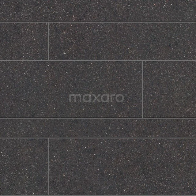 Dark grey ceramic tile, rectangular design, ideal as durable floor or wall tiles for a modern bathroom.