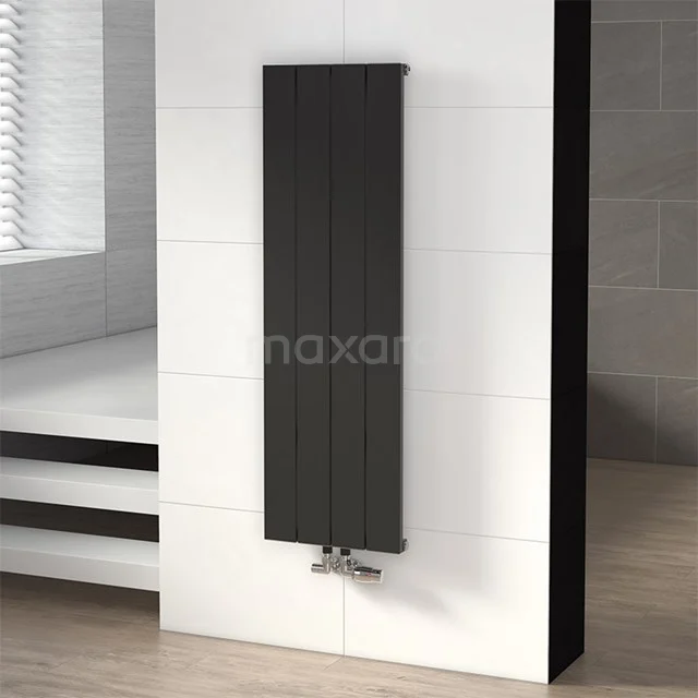 Jupiter Designradiator | 37,5x120 cm Mat zwart 701 W att Aluminium Centrale verwarming DR52_0412SBN