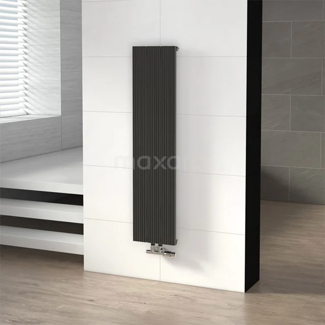 Uranus Designradiator | 28x120 cm Donkergrijs 599 W att Aluminium Centrale verwarming DR53_0312RDN
