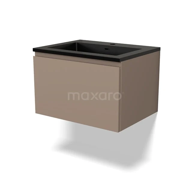 Modulo Vanity units with basin | 60 cm Taupe Handle-less front Quartz 1 drawer BMW11-03782