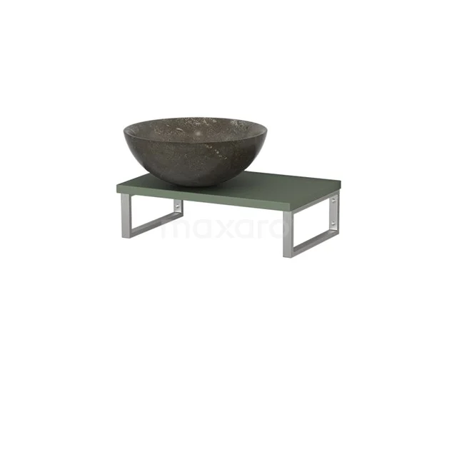 Modulo Pico Basin worktop with basin worktop | 41 cm Sage green Blue stone Natural stone TMK01-00582