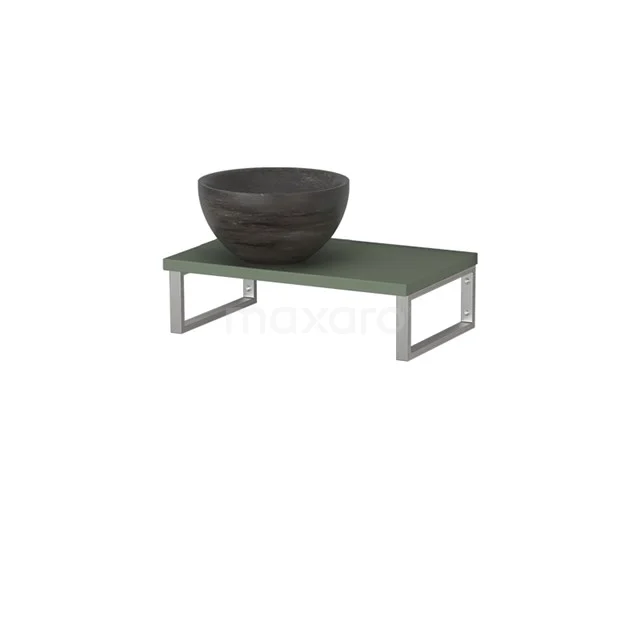 Modulo Pico Basin worktop with basin worktop | 41 cm Sage green Blue stone Natural stone TMK01-00583