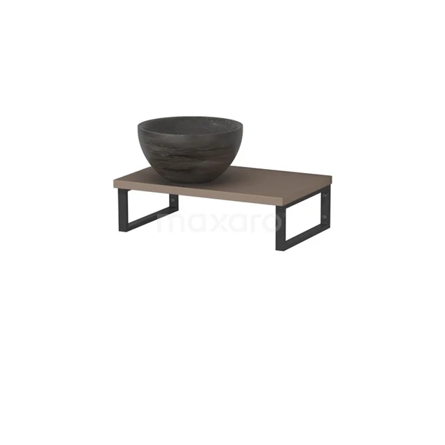 Modulo Pico Basin worktop with countertop wash basin | 41 cm Taupe Blue stone Natural stone TMK01-00609