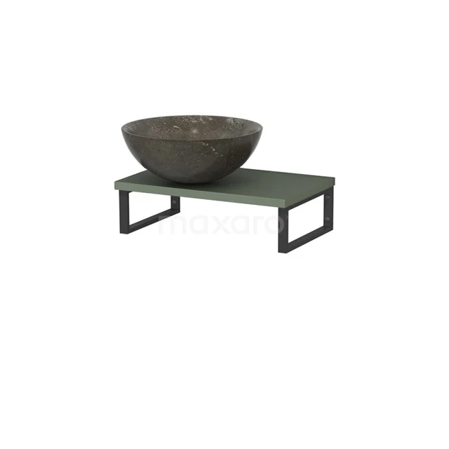 Modulo Pico Basin worktop with basin worktop | 41 cm Sage green Blue stone Natural stone TMK01-00621