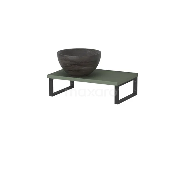 Modulo Pico Basin worktop with basin worktop | 41 cm Sage green Blue stone Natural stone TMK01-00622