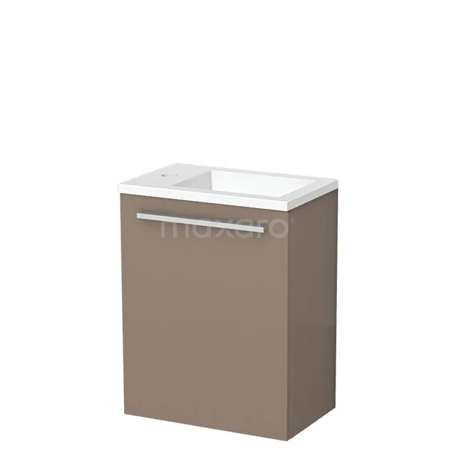 Modulo Pico Toiletmeubel met wastafel | 40 cm Taupe Vlak front Solid surface TMW10-00433