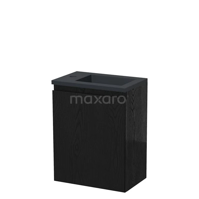 Modulo Pico Toilet unit with basin | 40 cm Black oak Handleless front Quartz TMW10-00500