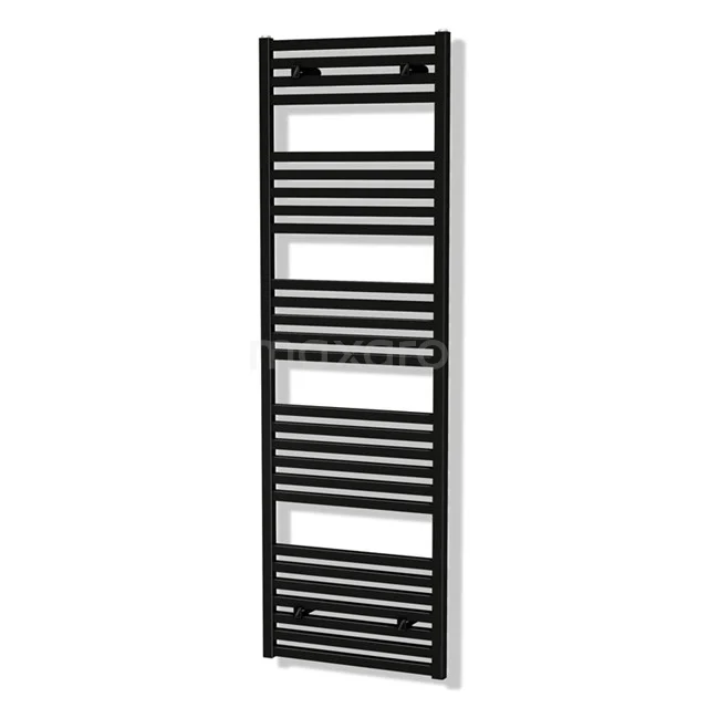 Zeus Handdoekradiator | 50x174 cm Mat zwart 1270 W att Aluminium Centrale verwarming DR57_0517SBN