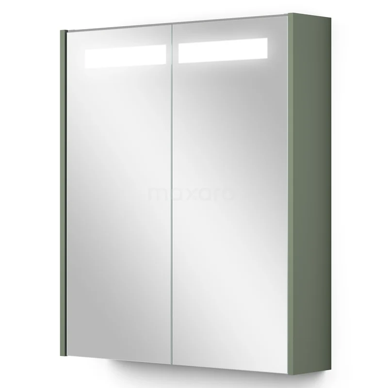 Mirror cabinet with lighting Modulo 60x70cm Sage green K99-0600-59008-12