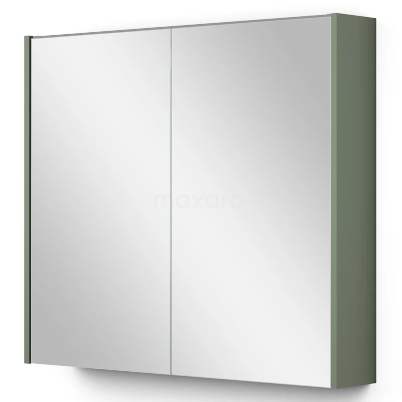 Mirror cabinet with lighting Modulo 80x70cm Sage green K99-0800-59009-12