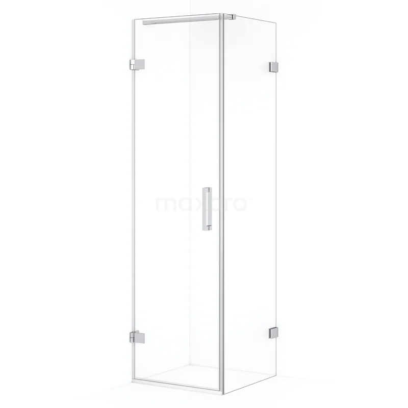 Diamond Shower enclosure | 60x50 cm Chrome Clear glass Pivot door Rectangle CDA210605120C