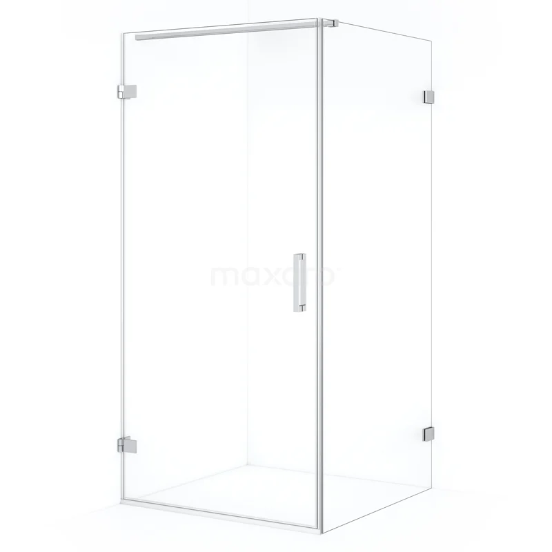 Duschkabine Diamond CDA211009120C Glas Duschkabine mit Eckeinstieg, elegante chromene Scharniere, ideal für einen modernen Badezimmerstil.