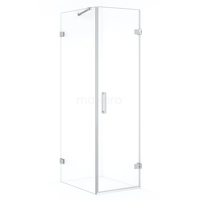 Diamond Shower enclosure | 70x60 cm Chrome Clear glass Pivot door Rectangle CDA220607220C