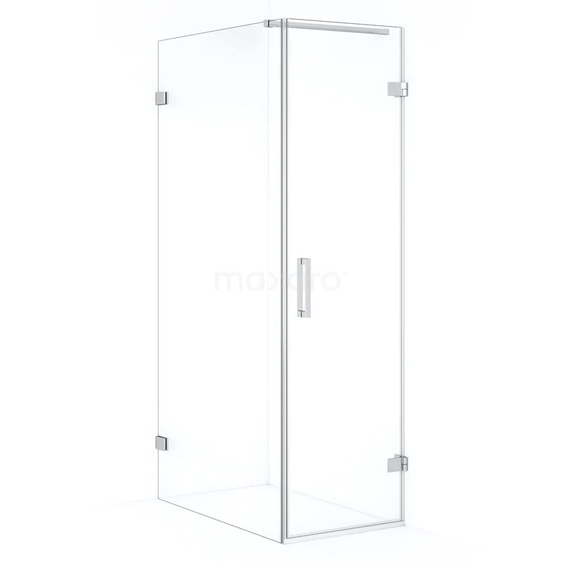 Diamond Shower enclosure | 90x60 cm Chrome Clear glass Pivot door Rectangle CDA220609120C
