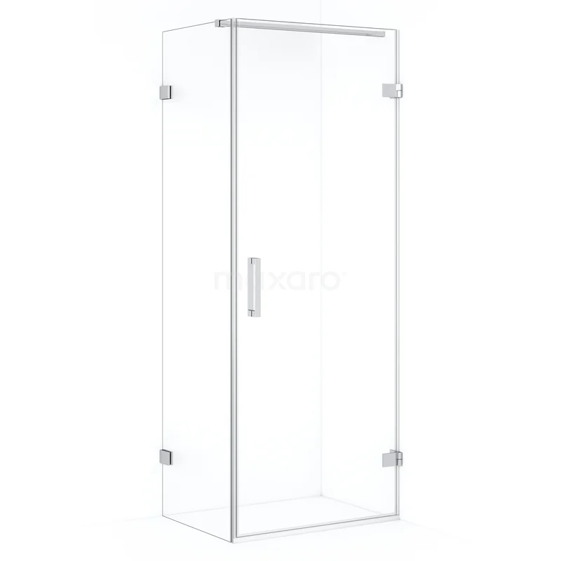 Diamond Shower enclosure | 70x60 cm Chrome Clear glass Pivot door Rectangle CDA220706120C
