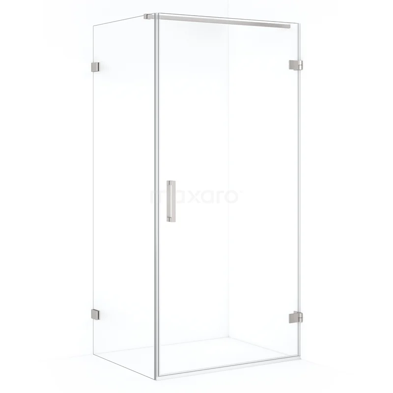 Diamond Shower enclosure | 90x70 cm Stainless steel Clear glass Pivot door Rectangle CDA220907120BR