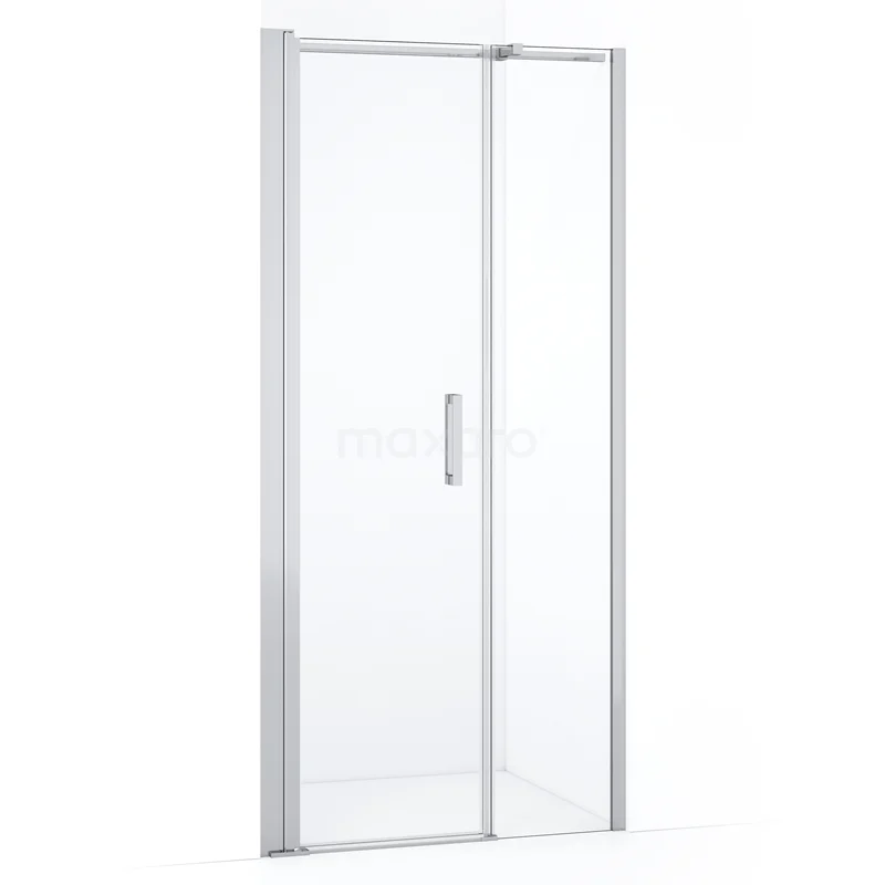 Diamond Shower door | 90 cm Chrome Clear glass Pivot door DDC106031310CN