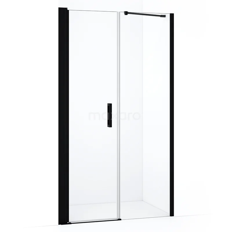 Duschtür Diamond DDC106051210MBN Glasene Duschtür mit schwarzem Aluminiumrahmen, Schiebetürdesign und modernem minimalistischem Stil; ideal für ein stilvolles Badezimmer.