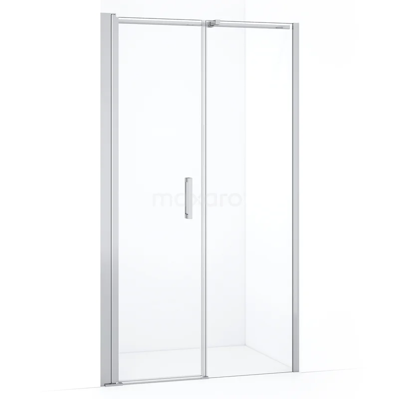 Diamond Shower door | 120 cm Chrome Clear glass Pivot door DDC106061310CN