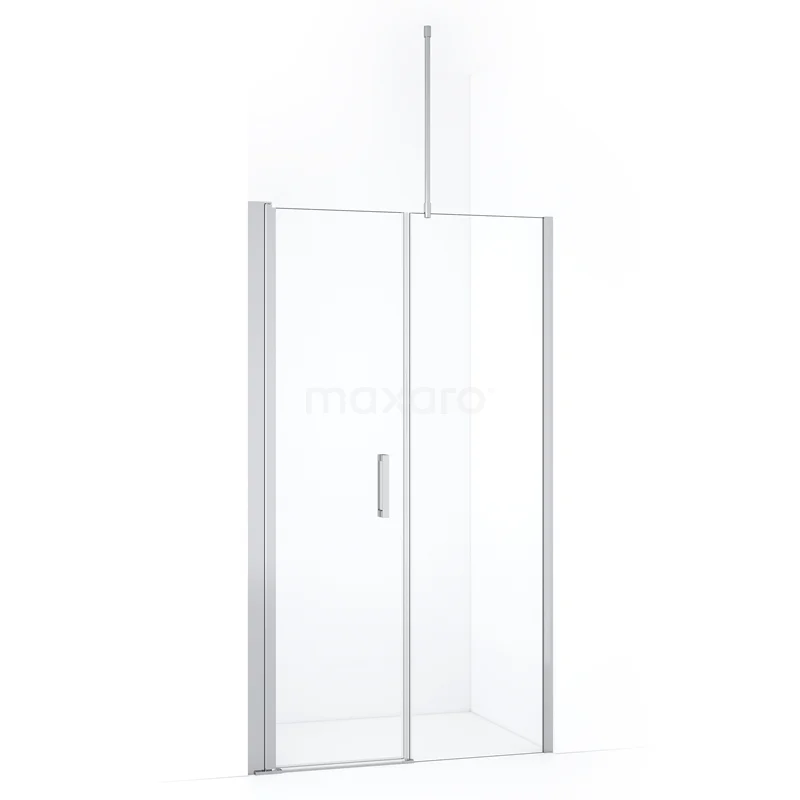 Diamond Shower door | 120 cm Chrome Clear glass Pivot door DDC106061710CN