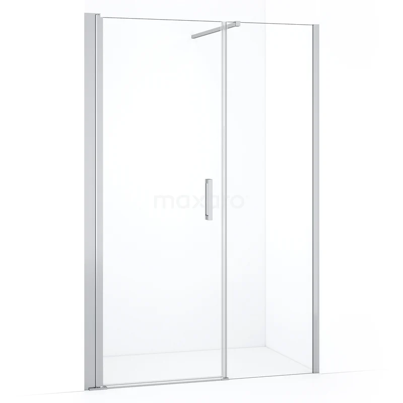 Diamond Shower door | 120 cm Chrome Clear glass Pivot door DDC108041110CN
