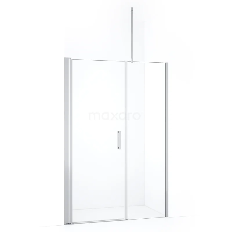Diamond Shower door | 130 cm Chrome Clear glass Pivot door DDC107061710CN