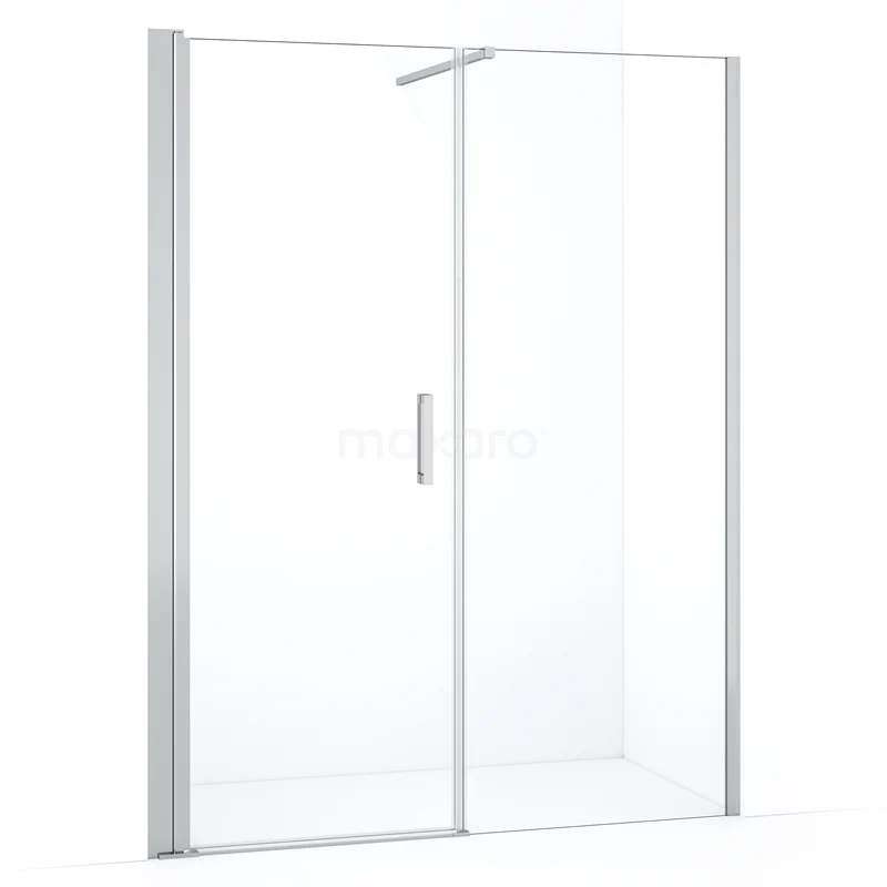 Duschtür Diamond DDC108071110CN Glas Duschtür mit Klarglas und Aluminiumrahmen, minimalistisches Design, ideal für ein modernes Badezimmer.