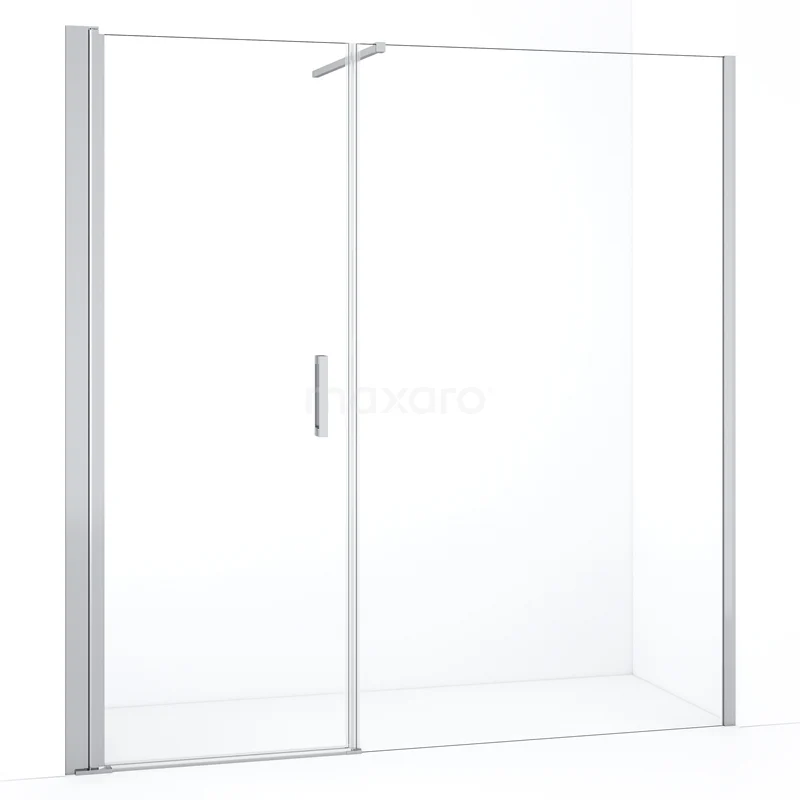 Diamond Shower door | 200 cm Chrome Clear glass Pivot door DDC108121110CN