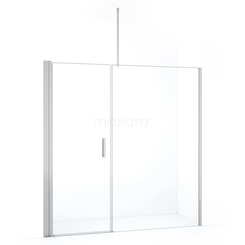 Diamond Shower door | 190 cm Chrome Clear glass Pivot door DDC108111710CN