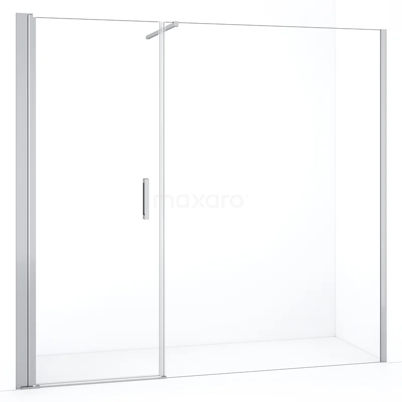 Duschtür Diamond DDC107131110CN Glas Duschwand mit Schiebetür, Klarglas und Aluminium Profil. Perfekt für eine moderne Badezimmer Einrichtung.