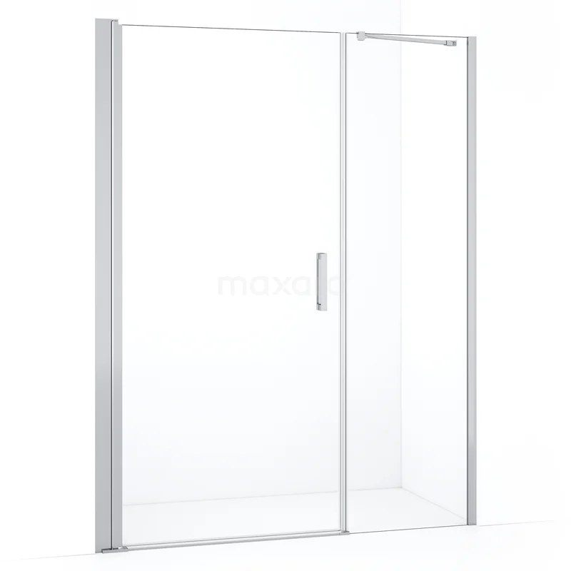 Diamond Shower door | 160 cm Chrome Clear glass Pivot door DDC110061210CN