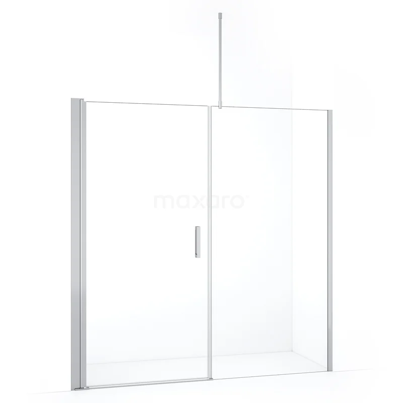 Duschtür Diamond DDC110091710CN Duschwand mit Schiebetür, Klarglas, Aluminiumrahmen, modernes Design, perfekt für ein stilvolles und praktisches Badezimmer.