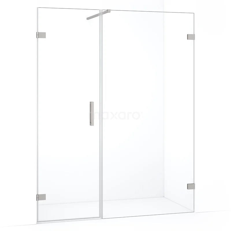 Diamond Duschtür | 155 cm Edelstahl Klarglas Drehtür DDC210610120BR Klarer Glas-Duschwand mit Tür, minimalistisches Design, Edelstahlakzente, ideal als moderne Badezimmerlösung.