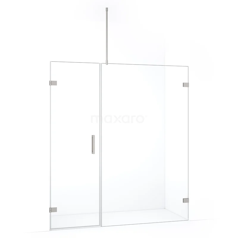 Duschtür Diamond DDC210611720BR Glas Duschwand mit klarem gehärtetem Glas, minimalistisches Design und Chromakzenten, ideal für ein modernes Badezimmer.