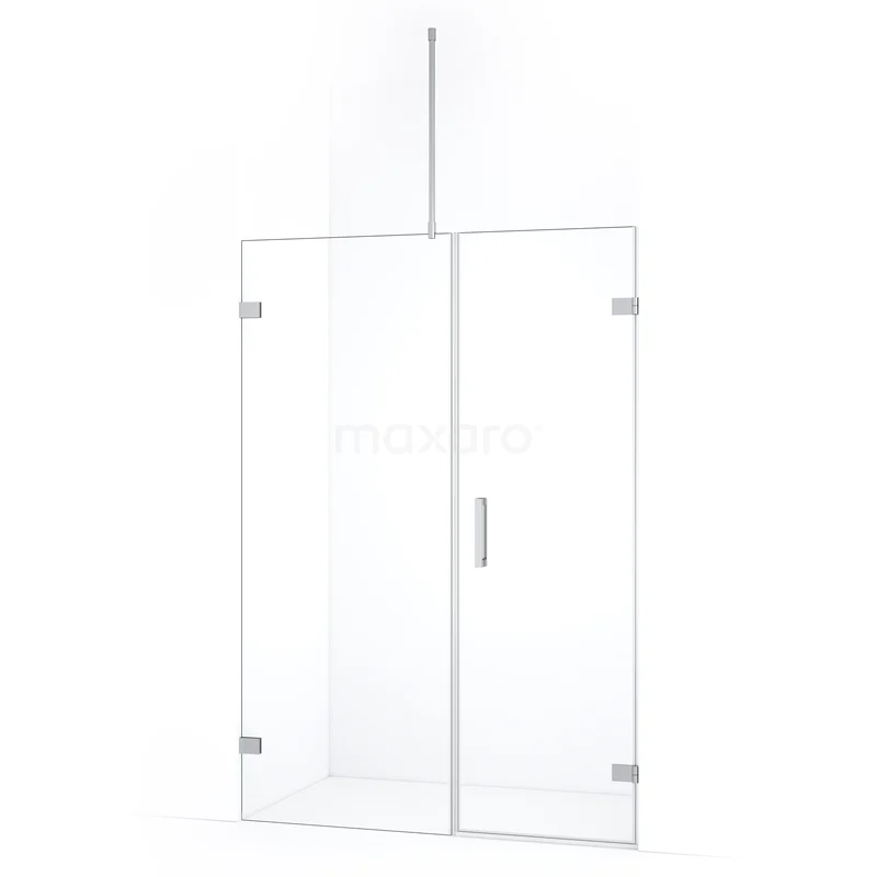 Duschtür Diamond DDC220607720C Glas Duschwand mit Tür, minimalistisches Design, Klarglas und chromatische Details für einen modernen Badezimmerstil.