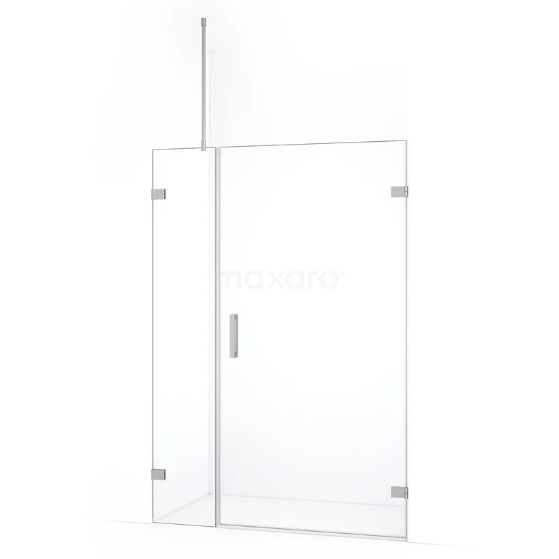 Duschtür Diamond DDC221003720BR Glas Duschwand mit Türscharnier, klares Sicherheitsglas, eleganter Edelstahl-Finish, ideal für ein modernes Badezimmer.