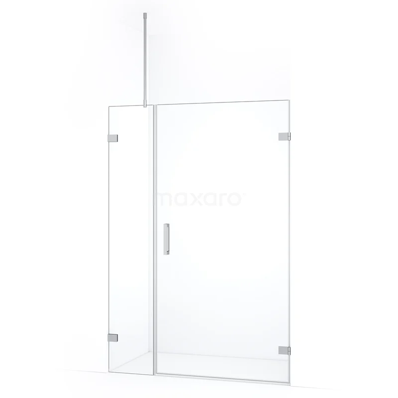 Duschtür Diamond DDC220903720C Glas Duschtür mit Klarglas, Aluminium Scharniere und minimalistischem Design, ideal für ein modernes Badezimmer.