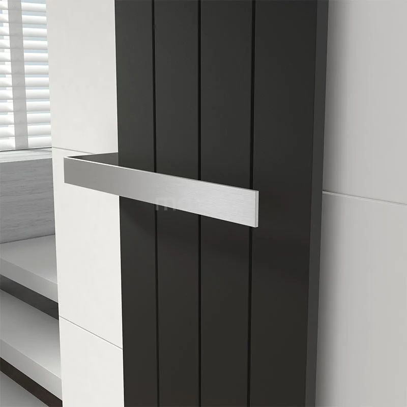 Towel rail Design radiator Stainless steel Brushed Steel Straight DRA15RM