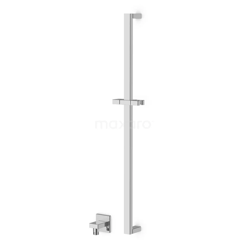 Handbrausehalter Cubic Chrom, Wandmontage, Chrom 22.156.860NS Chromierte Gleitschienen-Set mit quadratischen Wandhaltern, ideal für moderne Badezimmer. Stilvolles Design mit verstellbarem Halter.