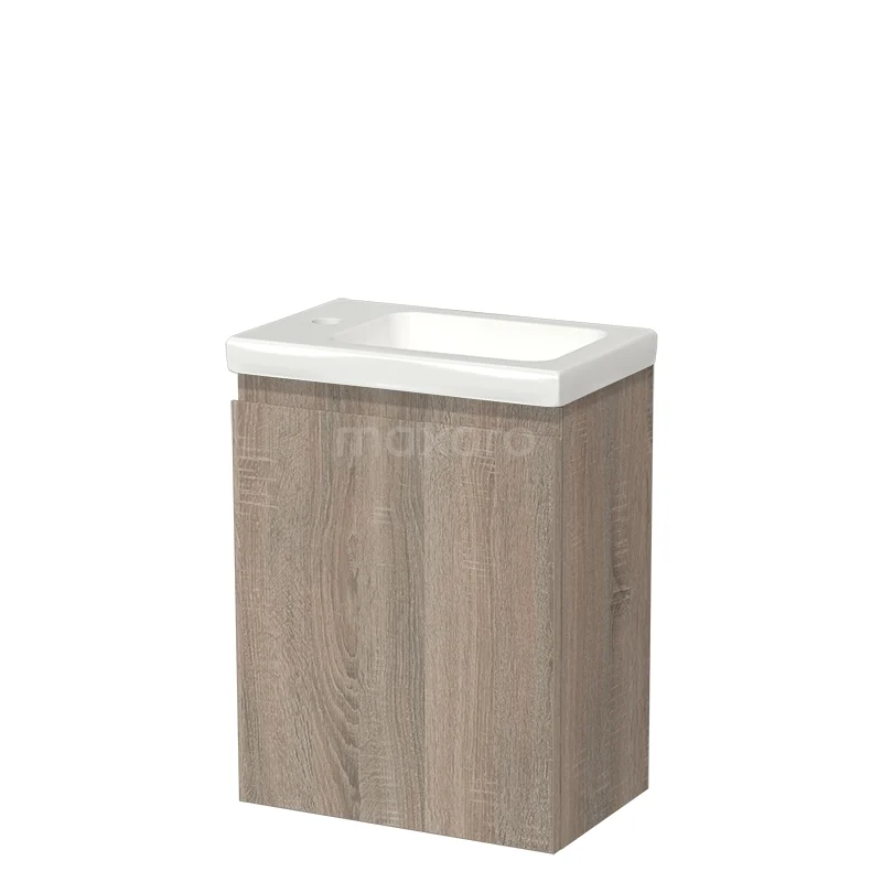 Modulo Pico Toilet unit with basin | 40 cm Oak Handleless front Ceramic TMW10-00540