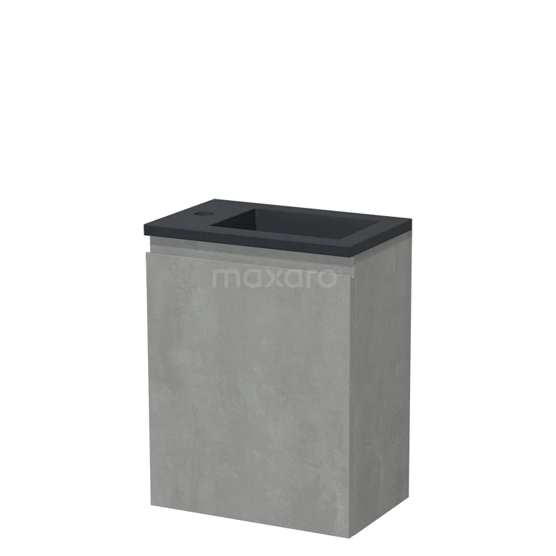 Modulo Pico WC-Möbel mit Waschbecken | 40 cm Hellgrauer Beton Grifflose Front Quarz TMW10-00531 Modulo Pico WC-Möbel mit Waschbecken | 40 cm Hellgrauer Beton Grifflose Front Quarz TMW10-00531