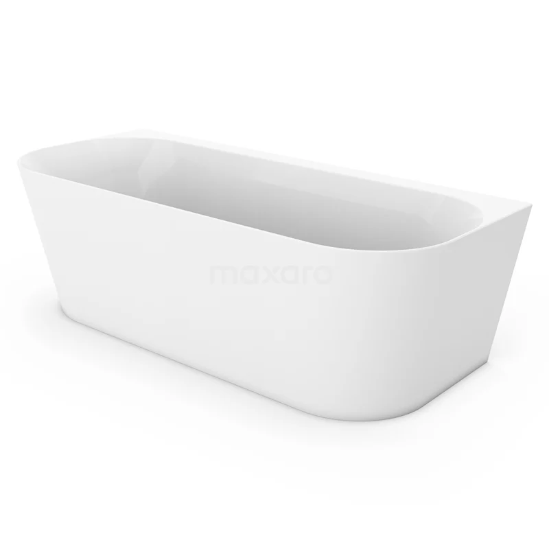 Velino semi-freestanding bath | 180x80cm Acrylic Gloss White VSA72