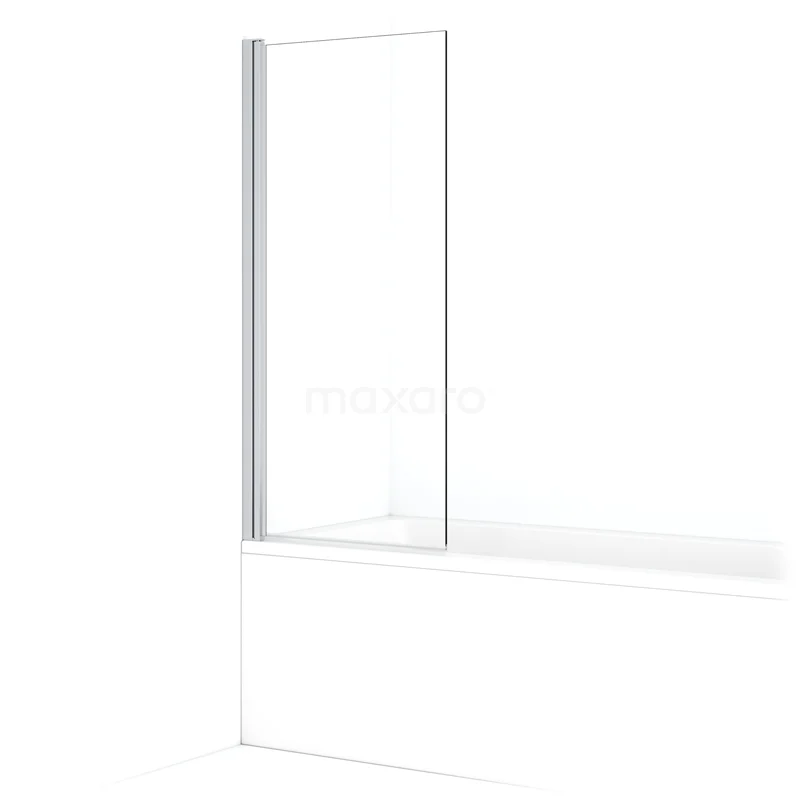 Diamond Bath screen | 70 cm Chrome Clear glass BDB10710C