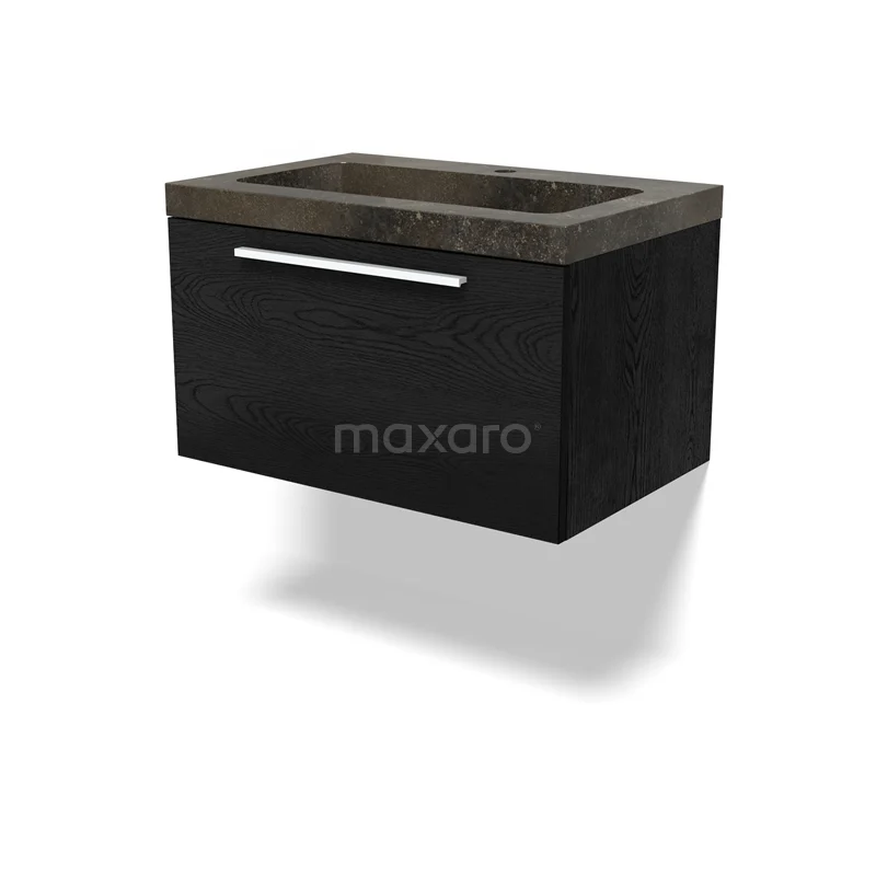 Modulo Waschtische | 70 cm Schwarze Eiche Flach front Naturstein 1 Schublade BMW11-04590 Modulo Waschtische | 70 cm Schwarze Eiche Flach front Naturstein 1 Schublade BMW11-04590